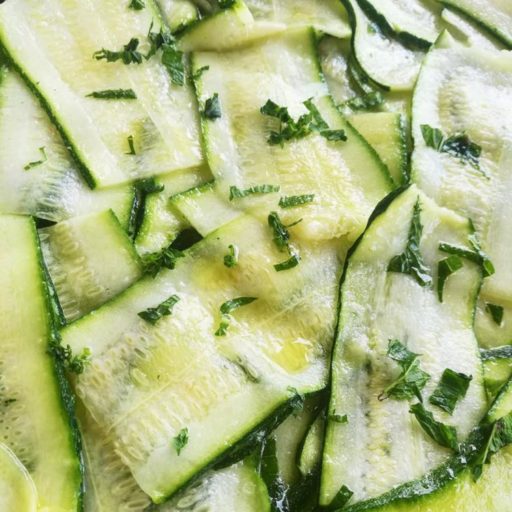 Carpaccio Di Zucchine Marinate Con Limone E Menta • Sara Emily Boldrini ...